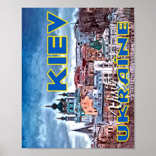 Kiew, Besuch in der Ukraine Poster (Vorne)