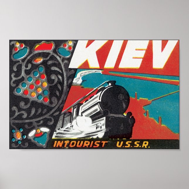 Kiew Intourist UdSSR Poster (Vorne)