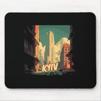 Kiew Retro Ukraine Vintage Kiewer Reisender Reisen Mousepad