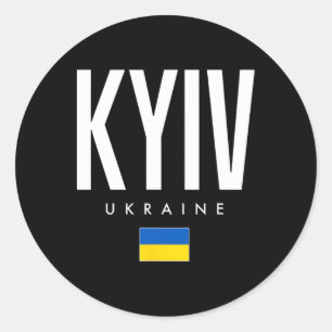 Kiew Ukraine 1  Runder Aufkleber