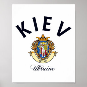 Kiew Ukraine Geschenke Heimat Urlaub Reise Andenke Poster