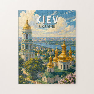 Kiew Ukraine Illustration Reise Kunst Vintage