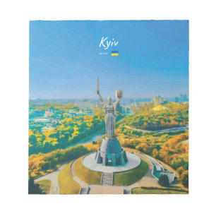 Kiew, Ukraine - Mutter Ukraine Denkmal Notizblock