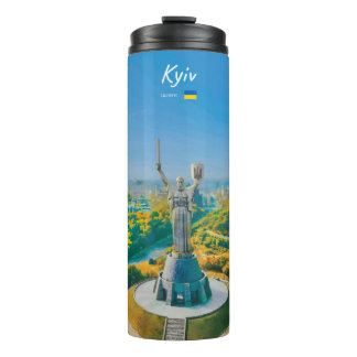 Kiew, Ukraine - Mutter Ukraine Denkmal Thermosbecher