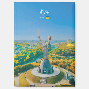 Kiew, Ukraine - Mutter Ukraine Monument Flat Magnet