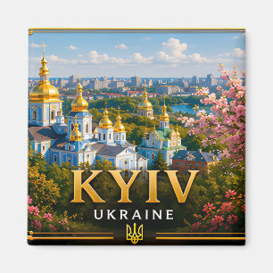 🌎 Kiew Ukraine Souvenir für europäische Reisende Magnet