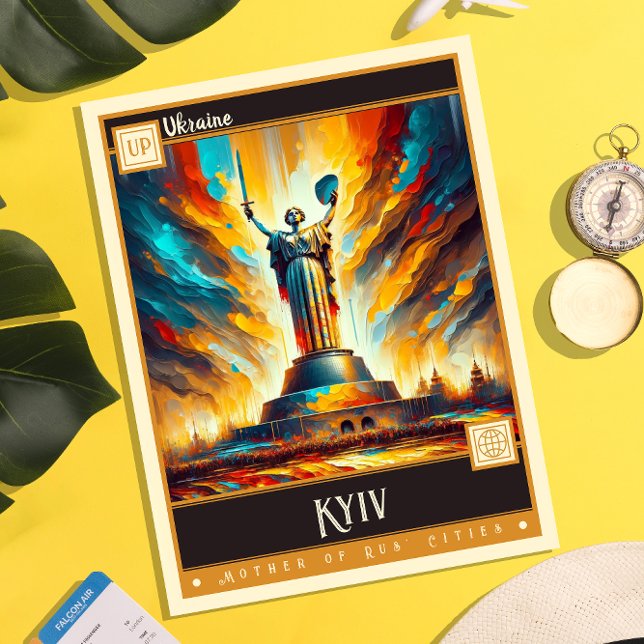 Kiew, Ukraine | Vintage Malerei Postkarte (Von Creator hochgeladen)