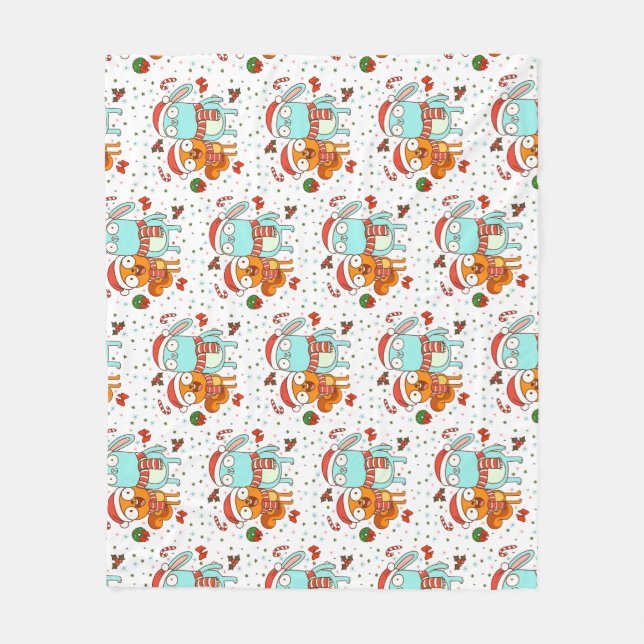 Kiff and Barry Holiday Fleecedecke (Vorderseite)