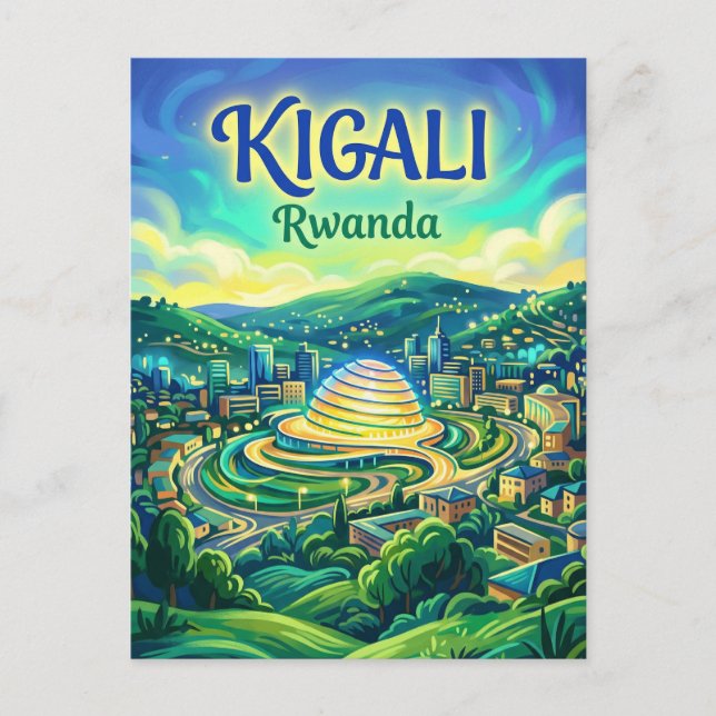 Kigali Convention Centre Ruanda Postkarte (Vorderseite)