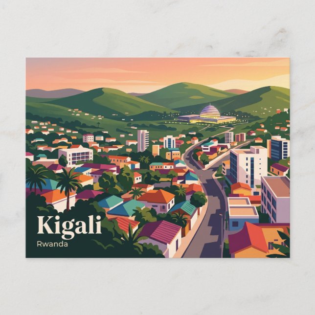 Kigali, Ruanda Postkarte (Vorderseite)
