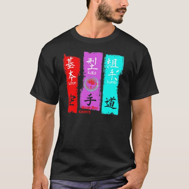 Kihon Kata Kumite - T-shirt Wado Ryu Karate (Devant)