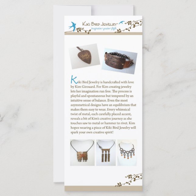 Kiki Bird Jewelry (Vorderseite)