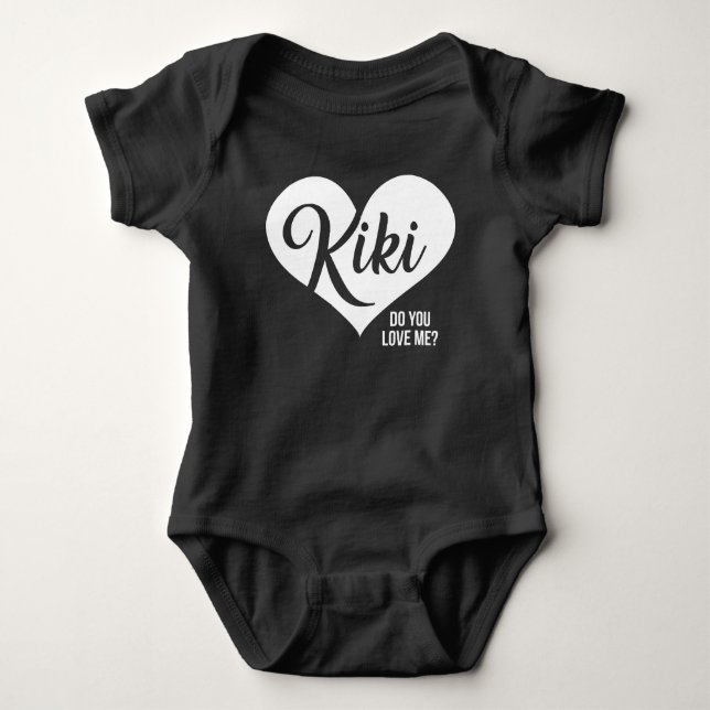 Kiki - tun Sie Liebe ich? - Baby Playsuit Baby Strampler (Vorderseite)