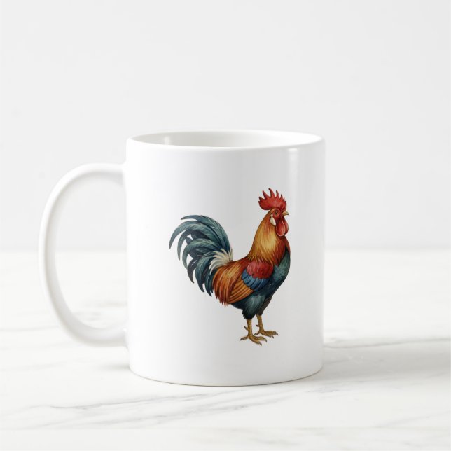 Kikiriki Rooster coffee mug Kaffeetasse (Links)
