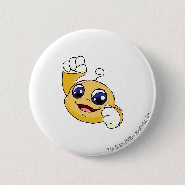 Kiko Gelb Button (Vorderseite)