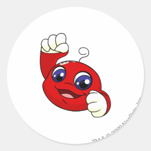 Kiko Rot Runder Aufkleber