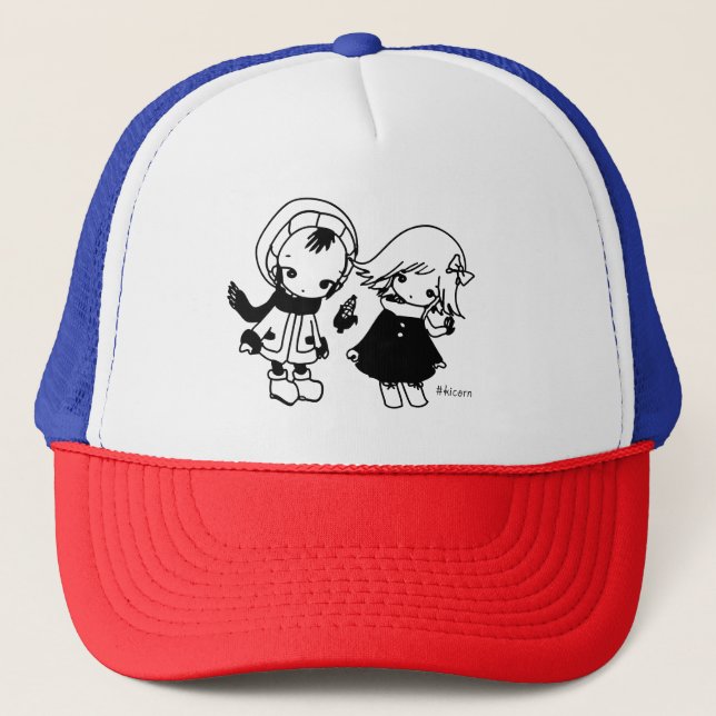 Kikuo Music Radio / Hoshi-kun Tsuki-chan Cap Truckerkappe (Vorderseite)