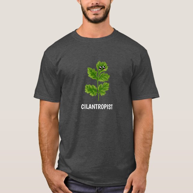 Kilantropist - Niedlicher Cilantro Pun T-Shirt (Vorderseite)