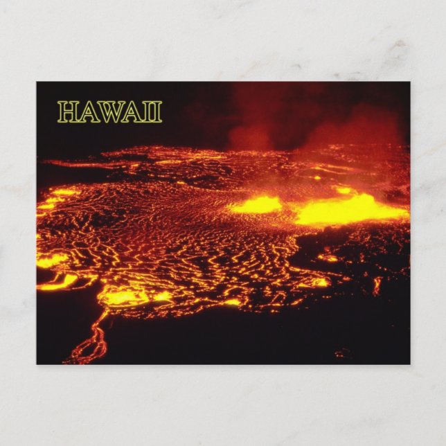 Kilauea Eruption, Hawaii Volcanoes National Park Postkarte (Vorderseite)