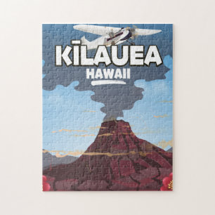 Kīlauea Hawaii Vulkan Reiseplakat