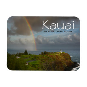Kilauea-Leuchtturm auf Kauai Text Magnet