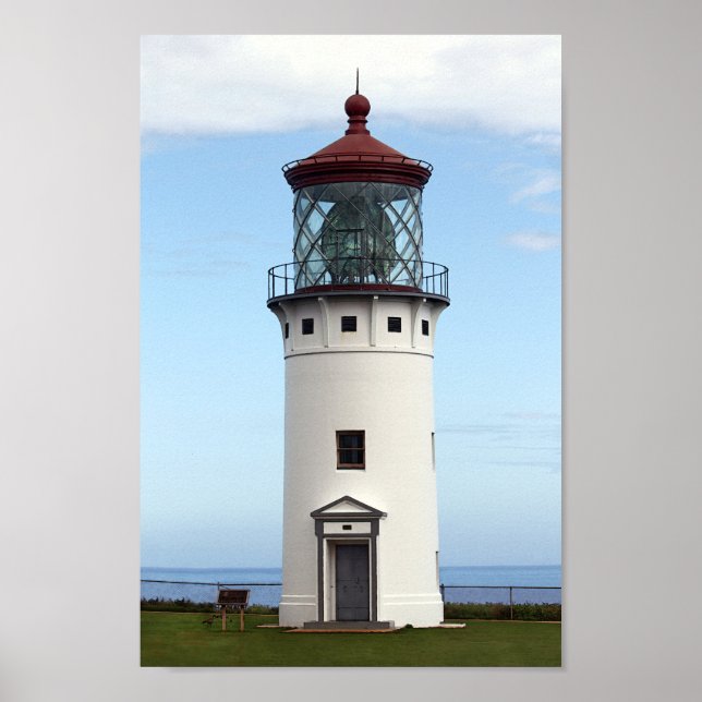 Kilauea Lighthouse auf Kauai Poster (Vorne)