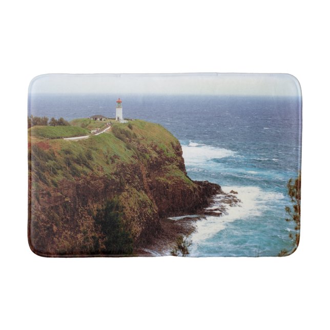 Kilauea Point Lighthouse, Kauai, Hawaii Badematte (Vorderseite)