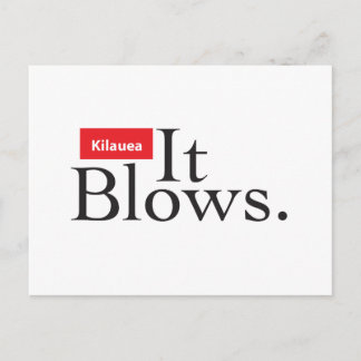 Kilauea Vulkan: Es bläst Postkarte