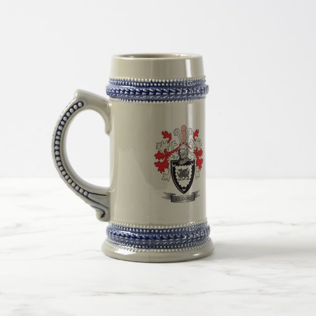 Kilgore Familienwappen-Wappen Bierglas (Links)