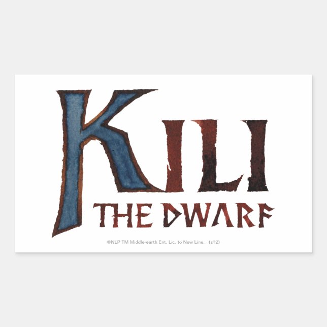 Kili Name Rechteckiger Aufkleber (Vorderseite)