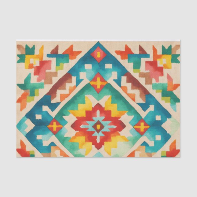 KILIM-Decoupage Seidenpapier (Vorderseite)