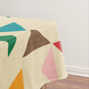 Kilim-Dreieck-Beige Tischdecke