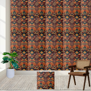 Kilim Inspiriert Muster Tile für Kitchenette Backs Fliese