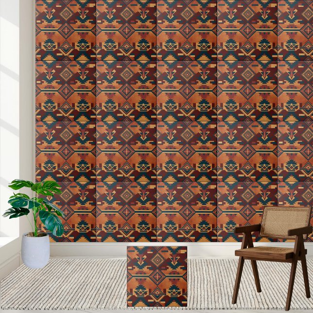 Kilim Inspiriert Muster Tile für Kitchenette Backs Fliese (Kilim Inspired Pattern Tile for Kitchen Backsplash)