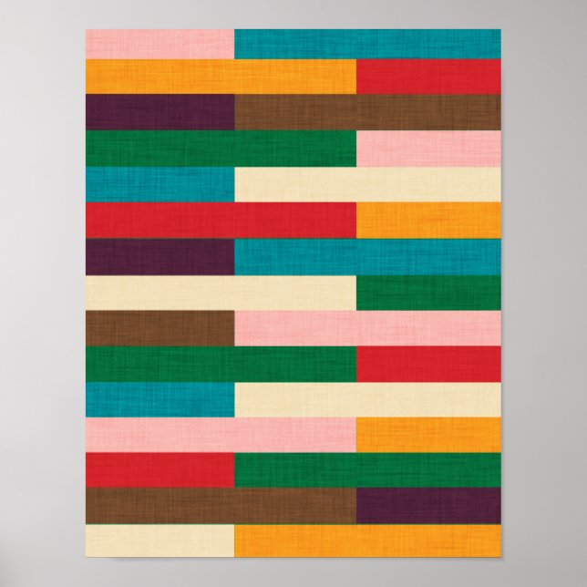 Kilim-Muster Poster (Vorne)
