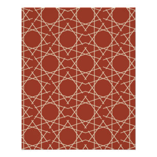 Kilim-Rost-Geometrisches Musterplakat Poster