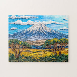 Kilimandscharo-Landschaft mit Zebrasavanne