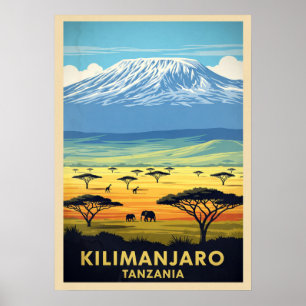 Kilimandscharo Tansania V02 Poster