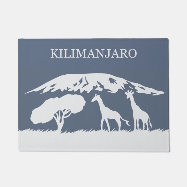 Kilimanjaro (blau) fußmatte (Vorderseite)