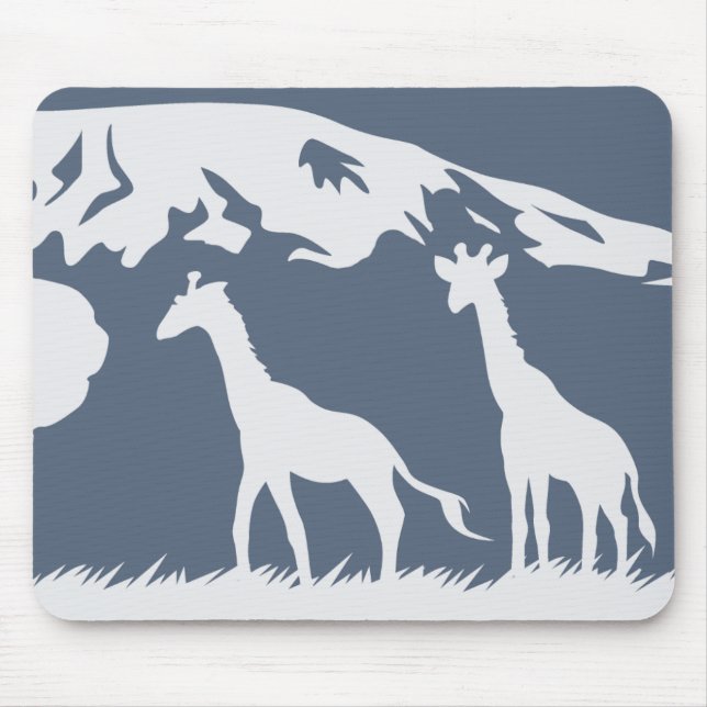 Kilimanjaro (blau) mousepad (Vorne)