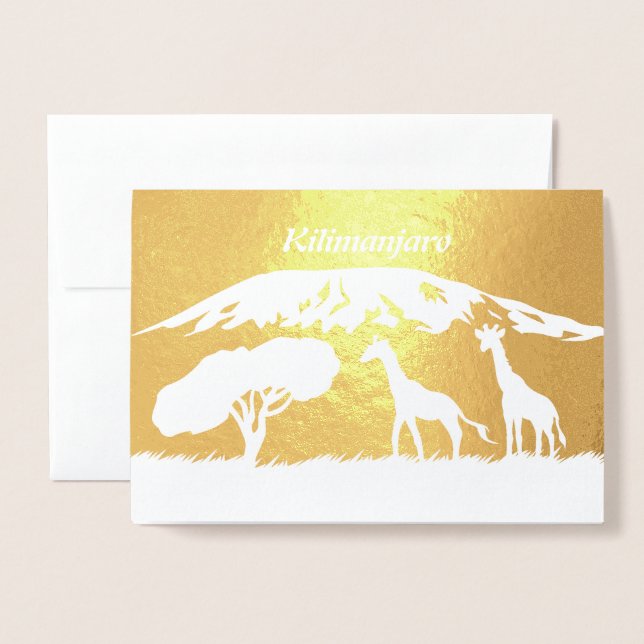Kilimanjaro Folienkarte (Vorderseite mit Umschlag)