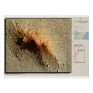 kilimanjaro glossy poster