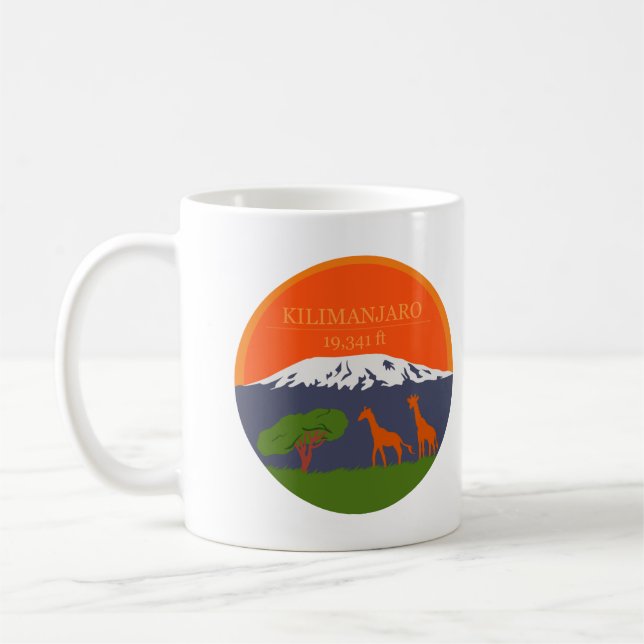 Kilimanjaro Höhe Kaffeetasse (Links)