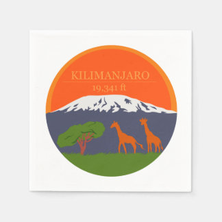 Kilimanjaro Höhe Serviette
