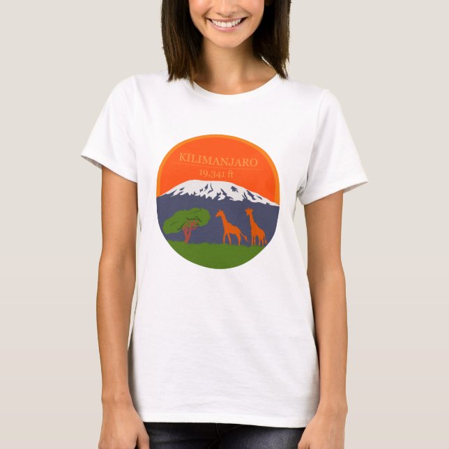 Kilimanjaro Höhe T-Shirt (Vorderseite)