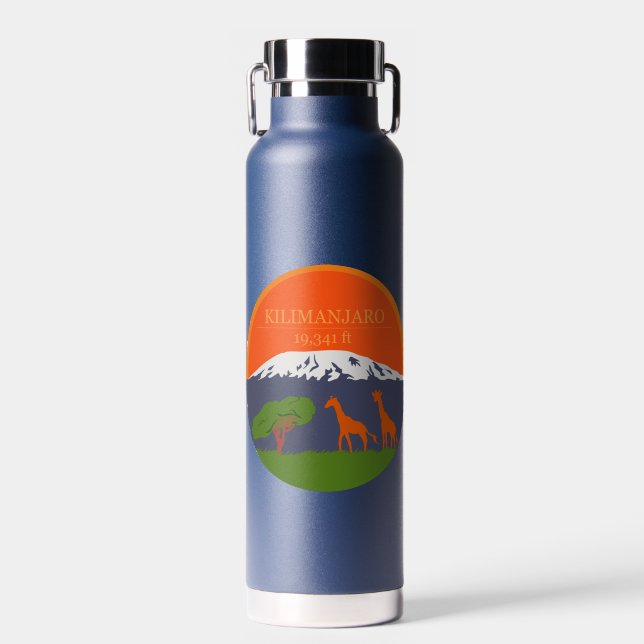 Kilimanjaro Höhe Trinkflasche (Vorne)