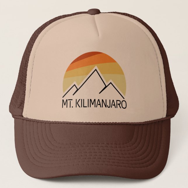 Kilimanjaro Retro Truckerkappe (Vorderseite)