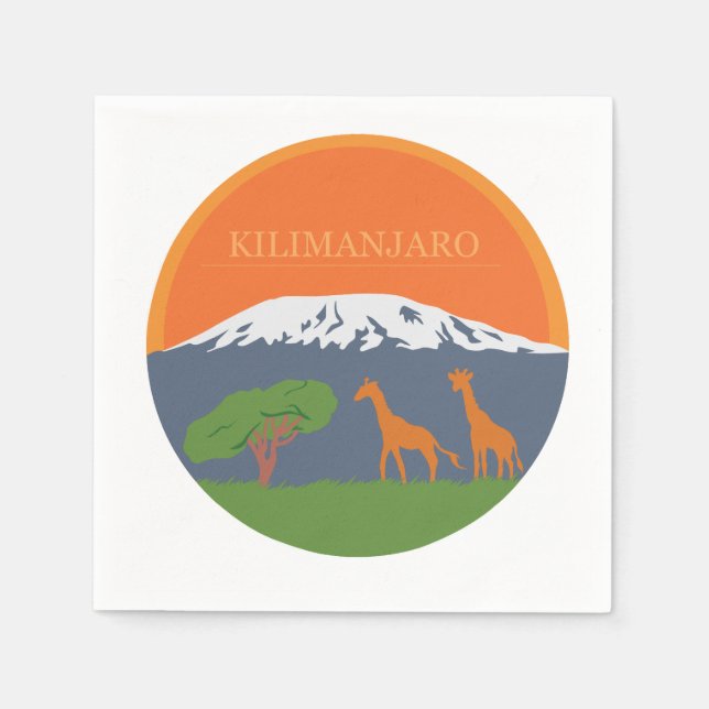 Kilimanjaro Serviette (Vorderseite)