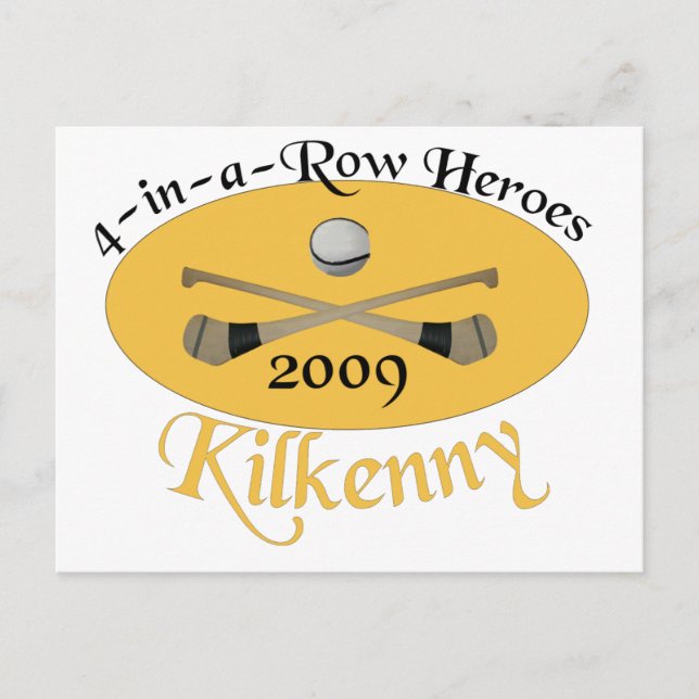 Kilkenny 4-in-a-Row Postkarte (Vorderseite)