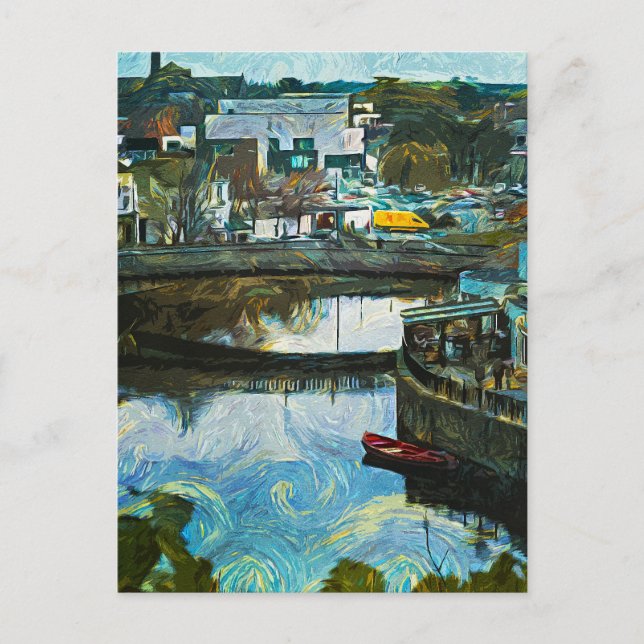 Kilkenny, Irland mit Blick auf den Fluss Nore Postkarte (Vorderseite)